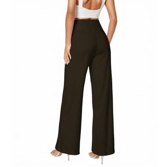 Ultra Comfort Ponte Pull-On Wide Leg Pants - Casual & Stylish - Picture 3 of 6